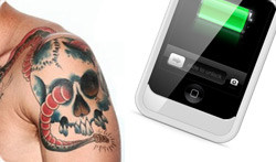 tattoo mobiel zweet opladen