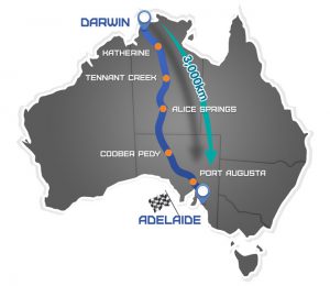 World Solar Challenge Routemap