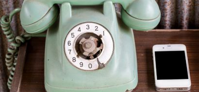 Vaste telefoon uit de gratie