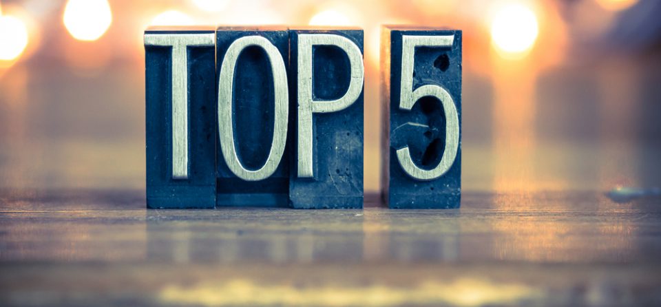 Top 5 blogs september