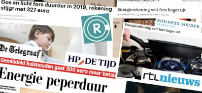 Je energierekening gaat fors omhoog in 2019