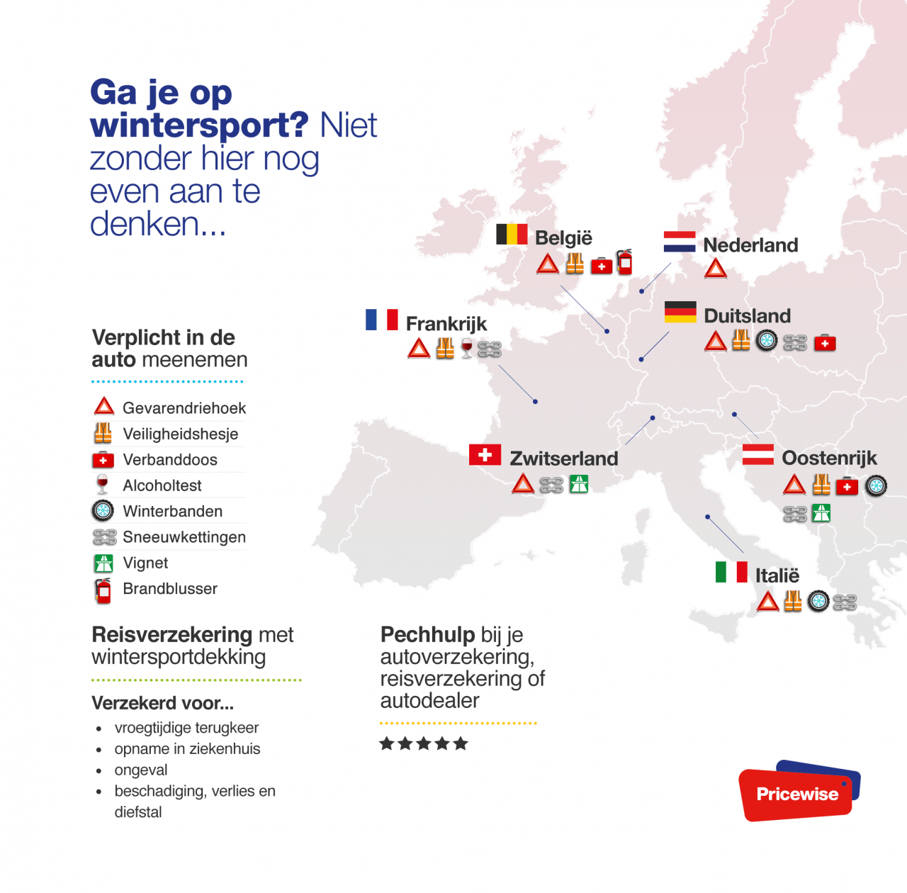 Optimisme een experiment doen Kelder Dit moet je verplicht bij je hebben als je met de auto op wintersport gaat