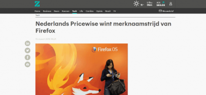 Firefox (Mozilla) en Pricewise bereiken overeenstemming over merknaam
